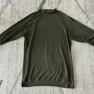 Socialite Olive Ribbed Dress